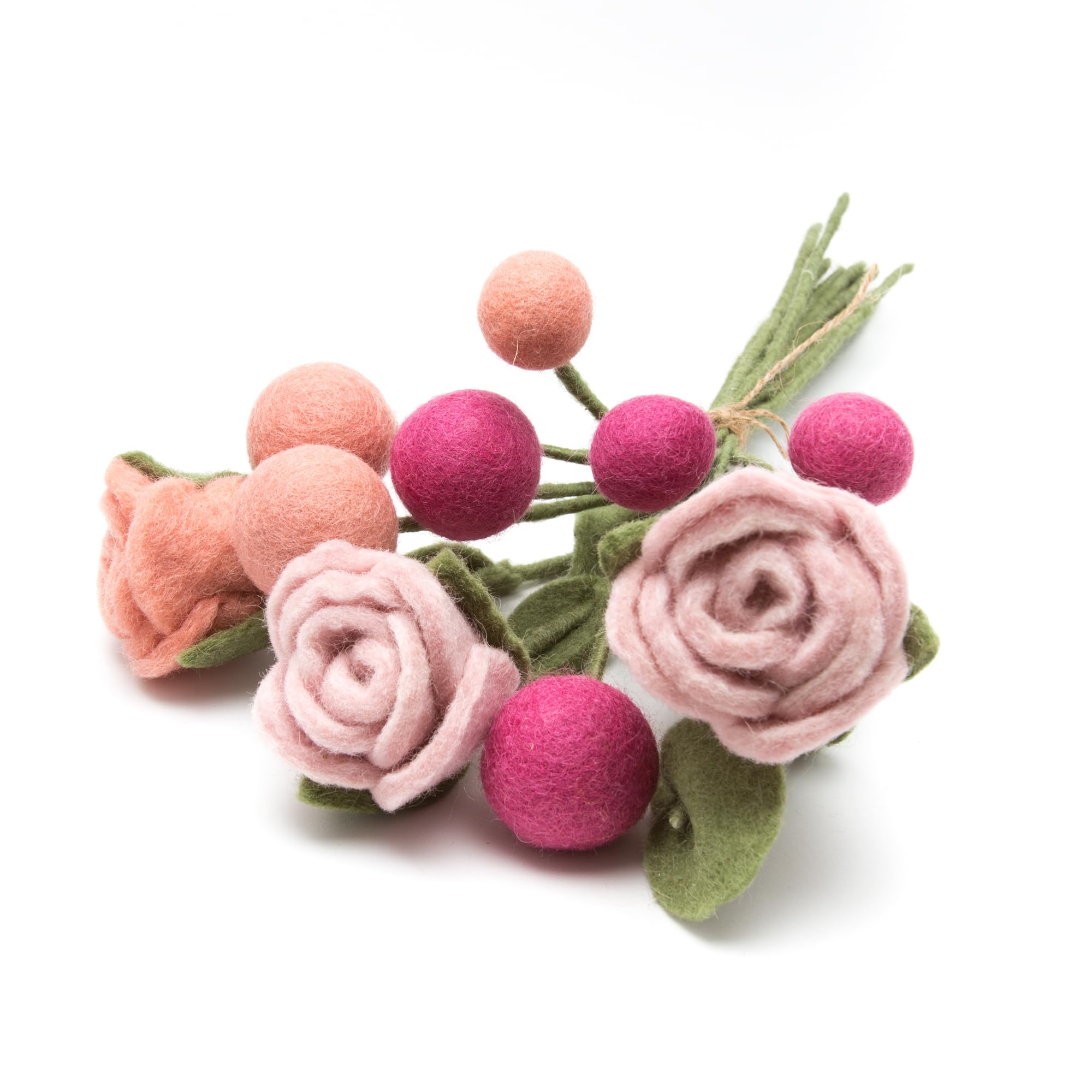 Amazon.com: Glaciart One Felt Flowers Artificial Bouquet - 12 pcs